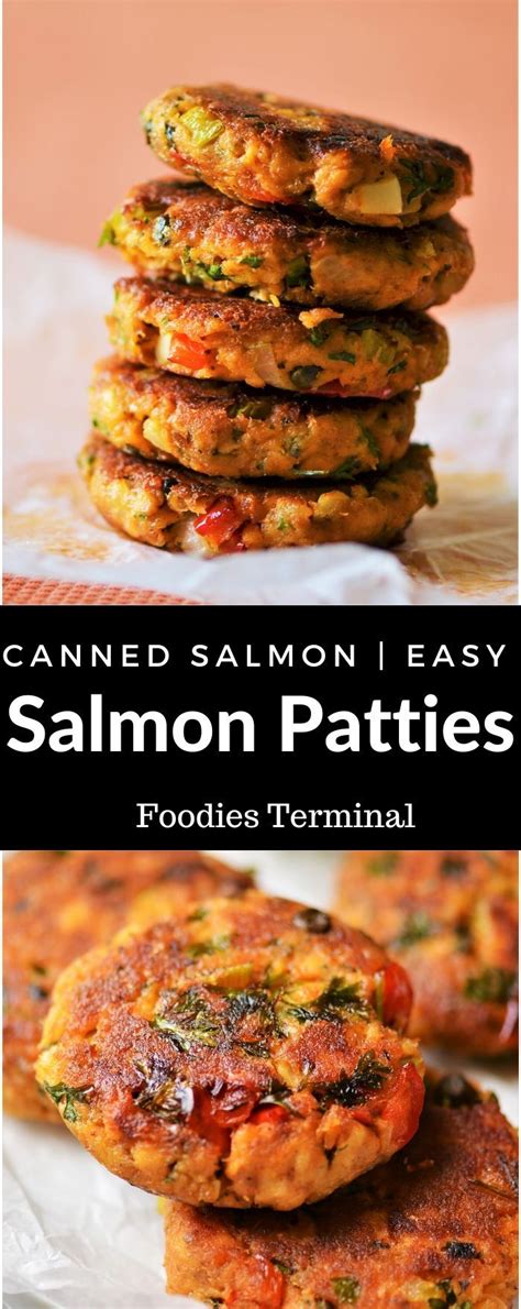 Salmon Patties With Flour Video Steps Canned Salmon Patties