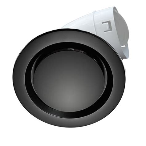 Some cooling and heating vents are located high on a wall or on a ceiling. Round Black Plastic Ceiling Vent | 150mm Duct Connector