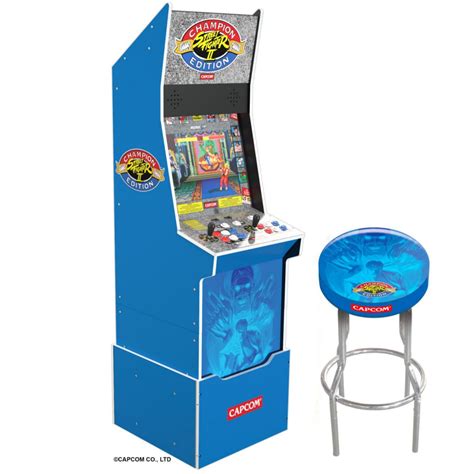 Arcade1up Arcade 1up Street Fighter Big Blue Arcade Machine Arstf A