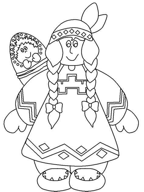 Use the printable coloring pages, but have children find a particular color as. Native American Coloring Pages For Children - Coloring Home
