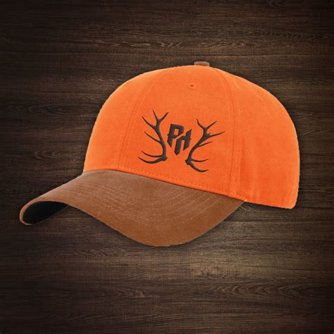 Blaze Orange Hunting Hat With Duck Cloth Bill On Storenvy