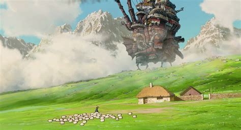 Hayao Miyazaki Studio Ghibli Anime Howls Moving Castle Sky Howls