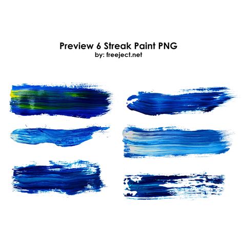 Free Download 6 Streak Paint image - PNG