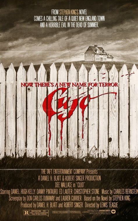 Cujo 1983 Stephen King Movies Cujo Movie Horror Movie Posters