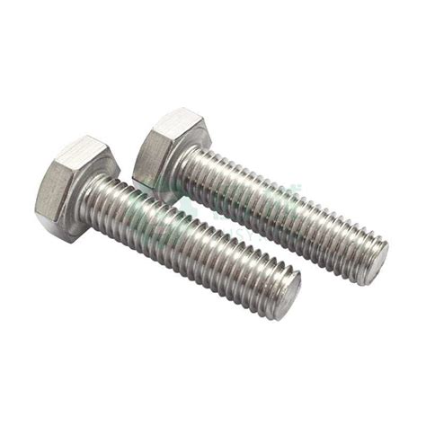 Din933 316 Stainless Steel Hex Bolts M6 M52 Size 6 Mm 300 Mm Length