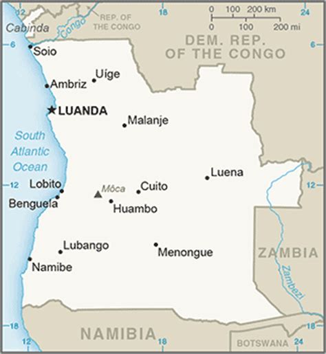 Southern african country which gained its independence from portugal in 1975. Angola - Maps - ecoi.net