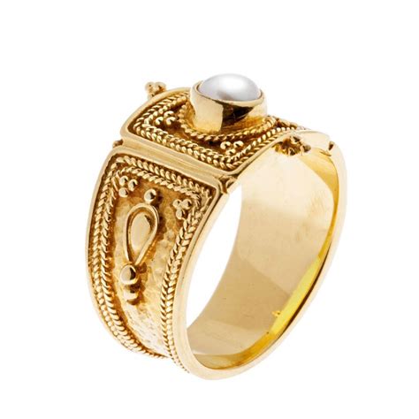 Designer 18K Solid Gold Large Band Ring | CultureTaste