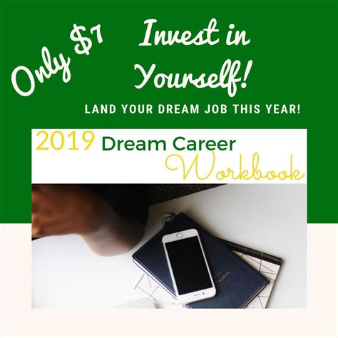 2019 Dream Career Workbook Available Now! | Career coach, New career, Dream career