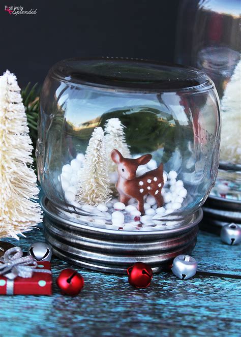 Mason Jar Snow Globe Quick And Easy Diy Holiday Craft Idea