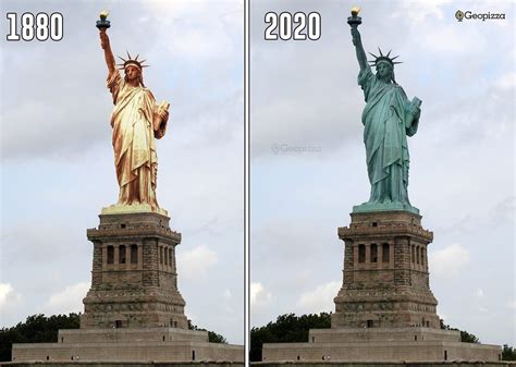 estátua da liberdade antes e depois r flanelaa