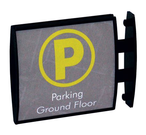 Two Sided Hallway Projecting Sign Wayfinding Signs Display Aisle