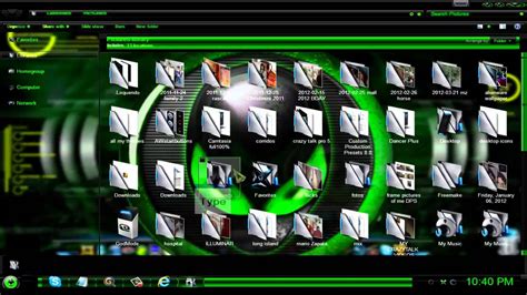 Green Alienware Theme For Windows 7 Youtube