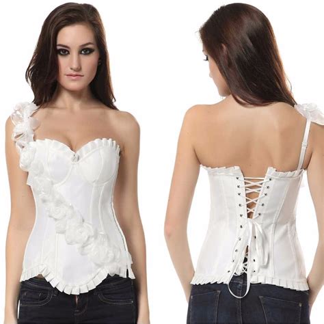 Corset Corselet Corpete Espartilho Branco Pronta Entrega Mercado Livre