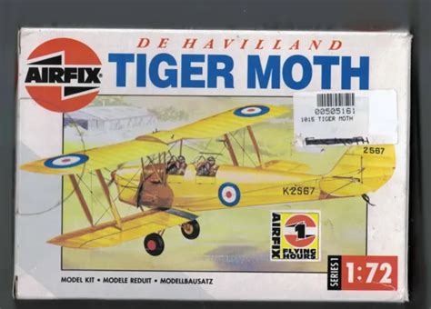 Airfix Scale De Havilland Tiger Moth Plastic Model Aircraft Kit