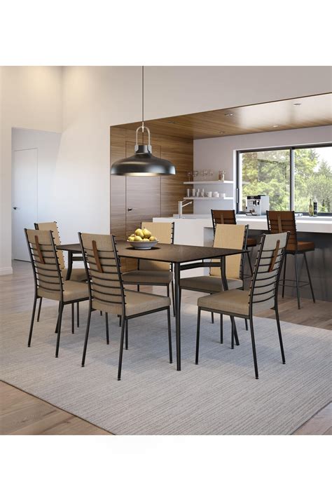 Buy Amisco Lisia Fully Upholstered Industrial Dining Chair ...