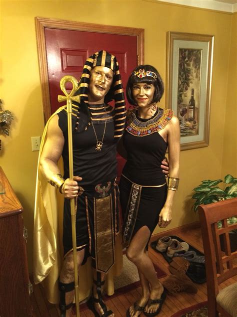 golden egyptian costumes couples costume cleopatra couple halloween costumes for adults