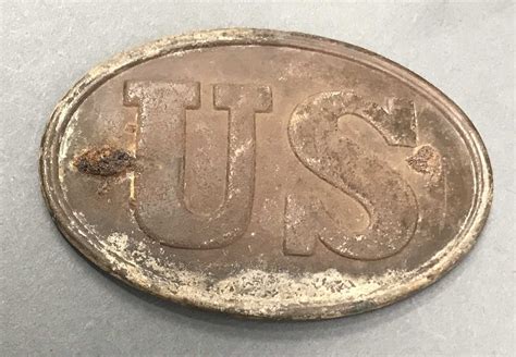 Us Box Plate Recovered At Chancellorsville Gettysburg Museum
