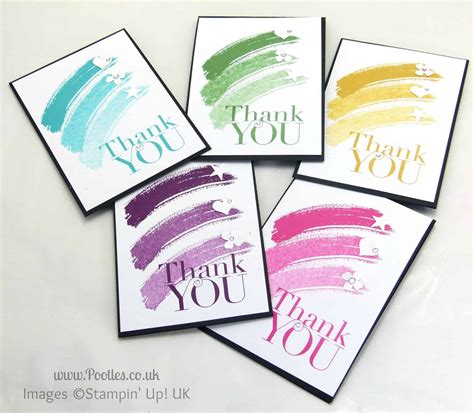 Thank You Card Tutorial Using Stampin Up Work Of Art Giveaway