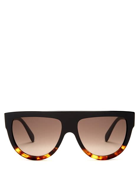 Céline D Frame Acetate Sunglasses In Black Lyst