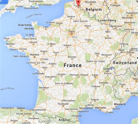Where Is Lille On Map Of France