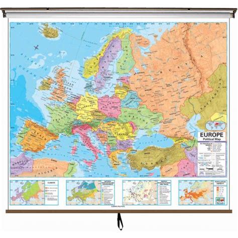 Europe Advanced Political Wall Map By Kappa The Map Shop