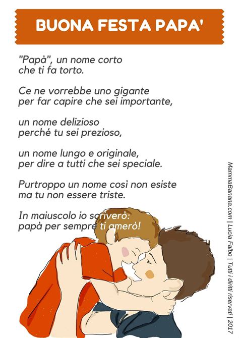 Poesia con papà con disegno mamma e bambini. Festa papà | Prima festa del papà, Festa del papà, Felice festa del papà