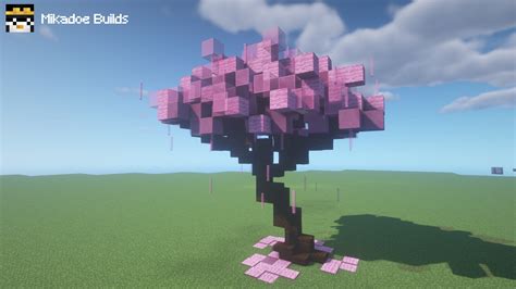 A Small Sakura Cherry Blossom Tree That I Made Rminecraft