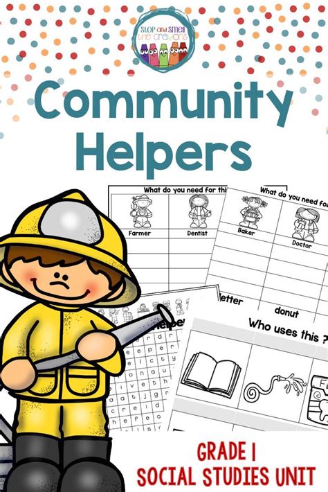 This Grade One Community Helpers Unit Is Full Of Great Hands On