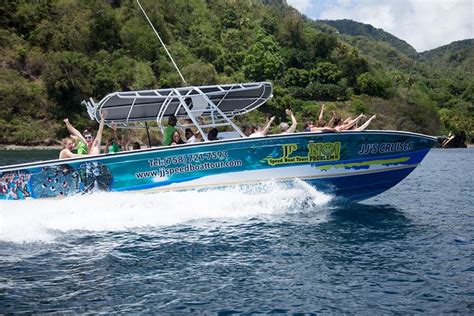 St Lucia Excursion En Bateau Rapide Et Visite De La Ville De Soufrière