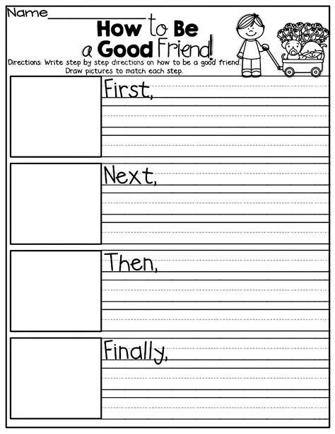 Free Printable First Grade Writing Worksheets

