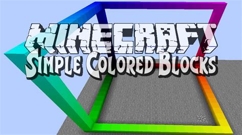 Simple Colored Blocks Mod For Minecraft 11521144 Minecraftgames