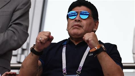 Diego Maradona Coach Dorados De Sinaloa Argentine World Cup