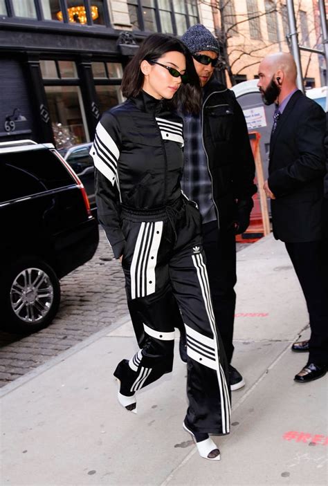 Kendall Jenners Adidas Track Suit Popsugar Fashion