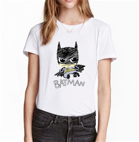 Batman T Shirts O Neck T Shirts For Women Tops Batman T Shirt