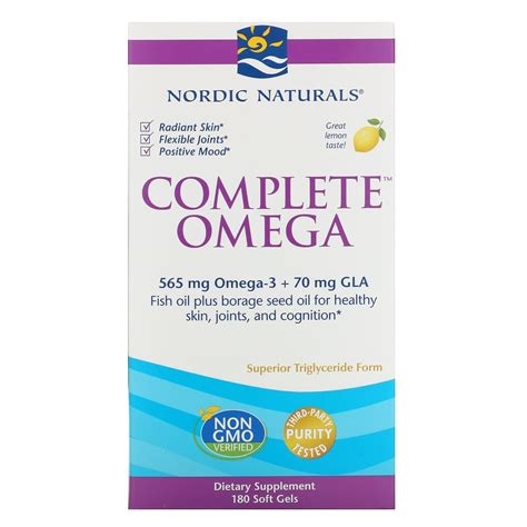 nordic naturals complete omega lemon 180 soft gels