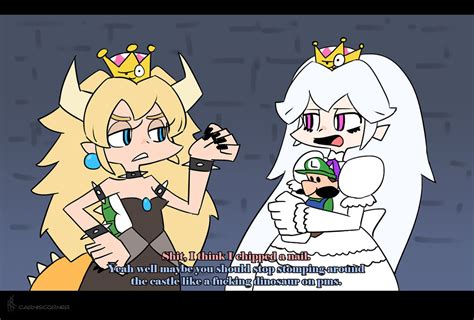 bowsette and booette with crown by siansaar bowsette know your meme