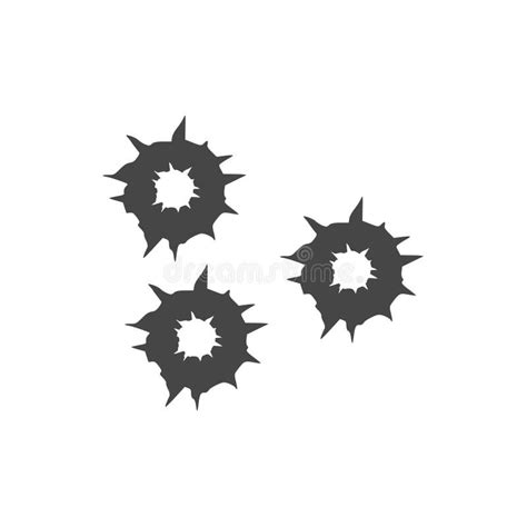 Bullet Holes Vector Icon Stock Vector Illustration Of Abstract