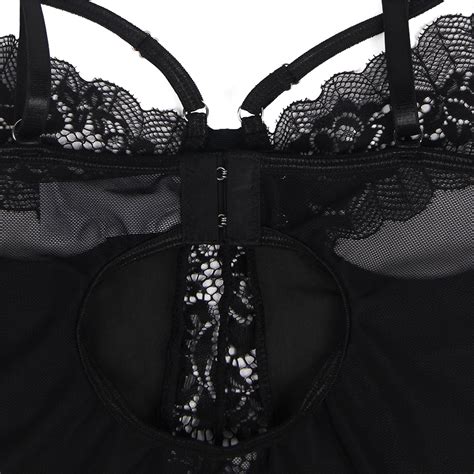Confession Lace And Leatherette Underwire Teddy By My Secret Drawer® Au Beautiful Lingerie