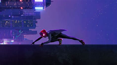 Spider Verse Miles City Hd Superheroes 4k Wallpapers Images