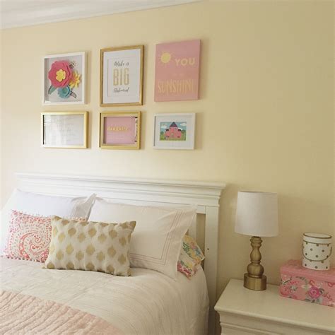 Yellow And Pink Little Girls Bedroom Teenage Girl Bedrooms Little