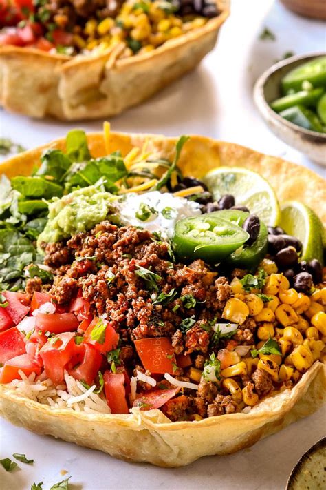 Taco Bowls Plus Optional Taco Bowl Shells Meal Prep Mexican Food