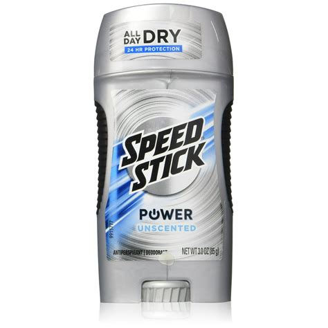 Speed Stick Power Unscented Antiperspirant Deodorant 3 Oz 2 Pack New