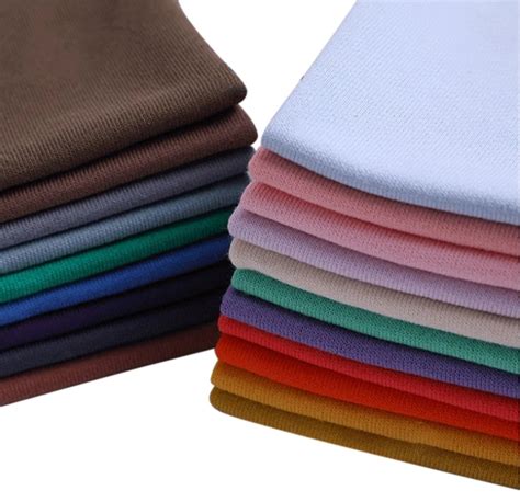 250gsm Loop Knitted Cotton Fabric Combed Cotton Knitted Fabric Elastic
