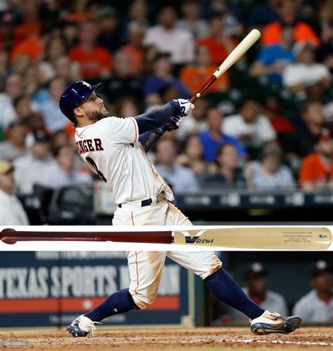 George chelston springer iii (born september 19, 1989) is an american professional baseball outfielder for the houston astros of major. Lot Detail - George Springer Game Used 2017 Custom AXE ...