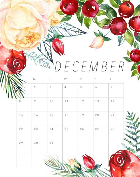 Cute And Crafty December 2019 Calendar Free To Use