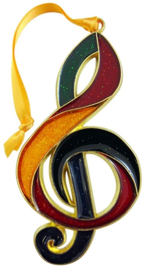 G Clef Music Note Christmas Tree Ornament Holiday Decoration Etsy