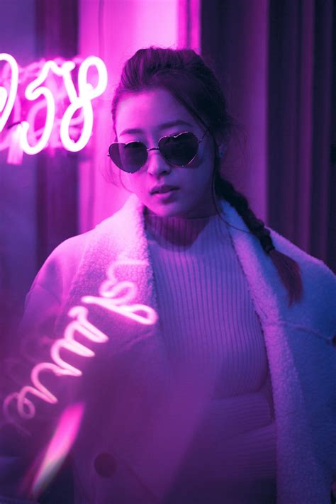 Neon Lights Photography Asian Photography Cute Photography Aesthetic Photography Portrait