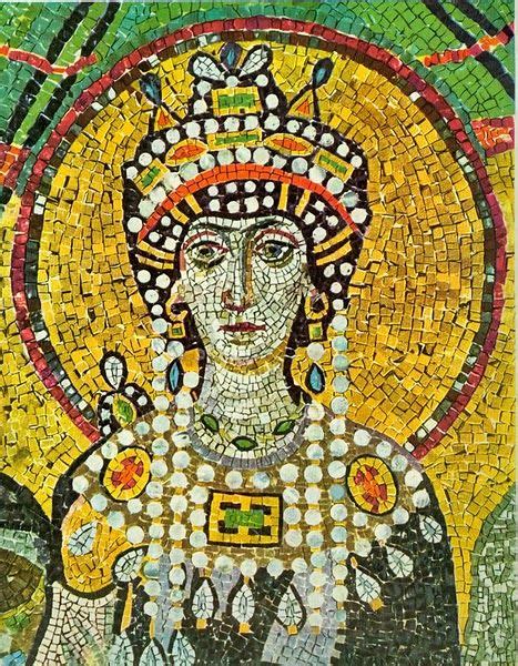 Empress Theodora Byzantine Empire Byzantine Art Byzantine Mosaics