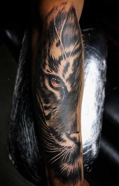 Best Half Tiger Face Tattoo Designs Tiger Face Tattoo Tiger