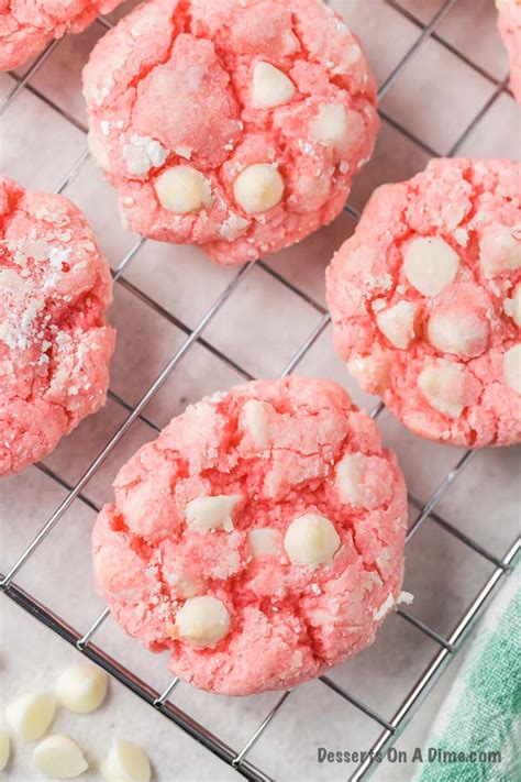 Strawberry Cheesecake Cookies Recipe Cake Mix Cookies